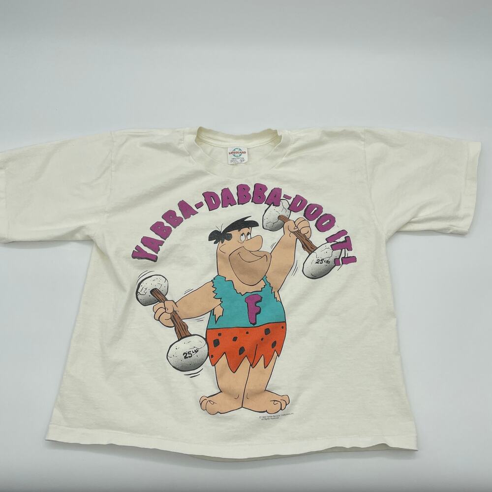 Vintage Flintstones 1994 Yabba Dabba Doo Shirt Hanna-Barbera Fred Single Stitch